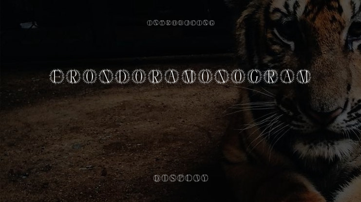 Frondora Monogram Font