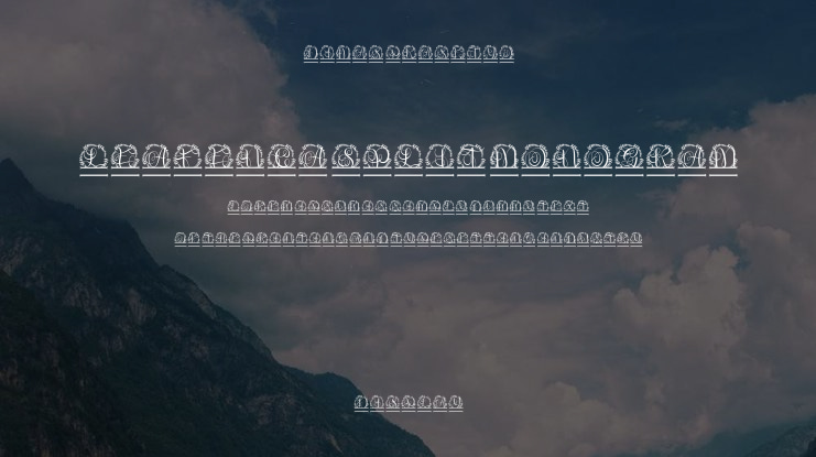 Leafenca Split Monogram Font