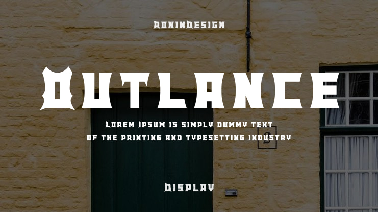 Outlance Font