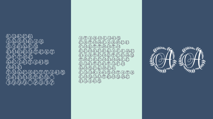 Leafenca Monogram Font