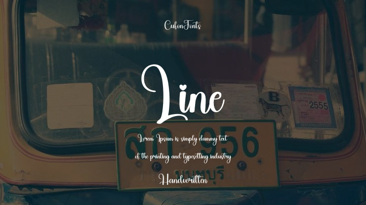 Line Font