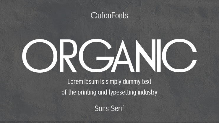 ORGANIC Font Family