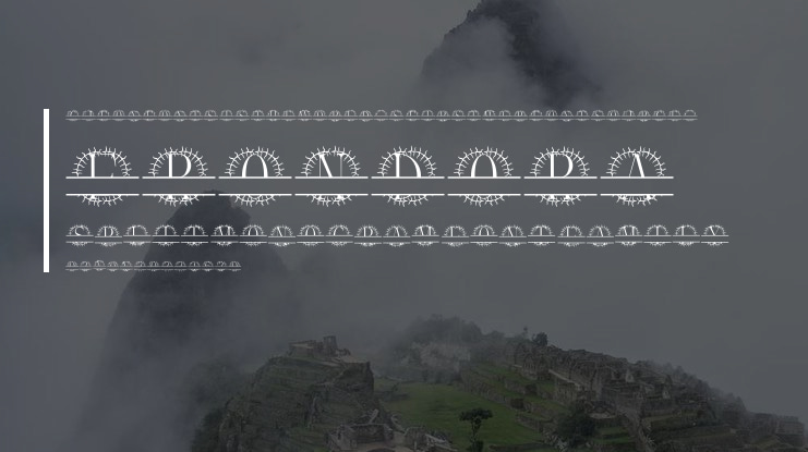 Frondora Split Monogram Font