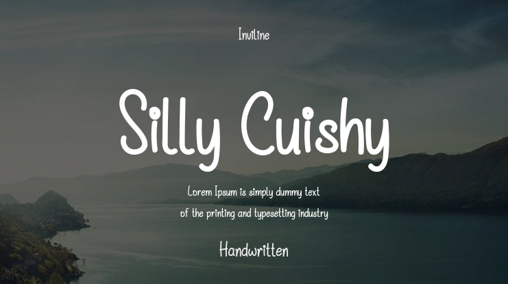 Silly Cuishy Font