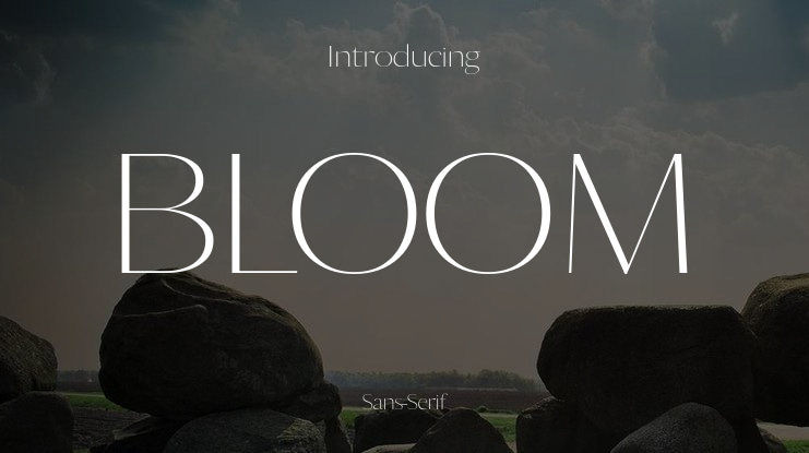 BLOOM Font Family