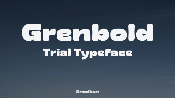 Grenbold Trial Font