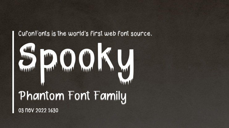 Spooky Phantom Font