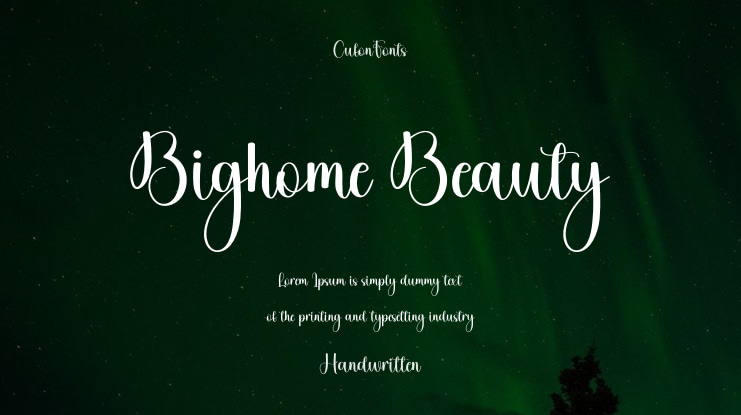 Bighome Beauty Font