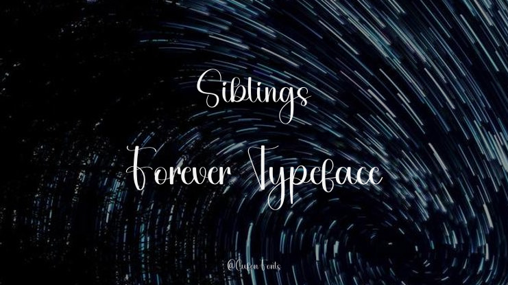 Siblings Forever Font