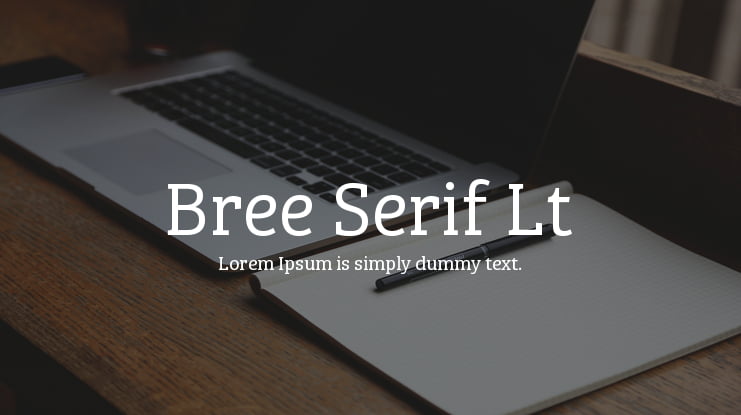 Bree Serif Lt Font Family