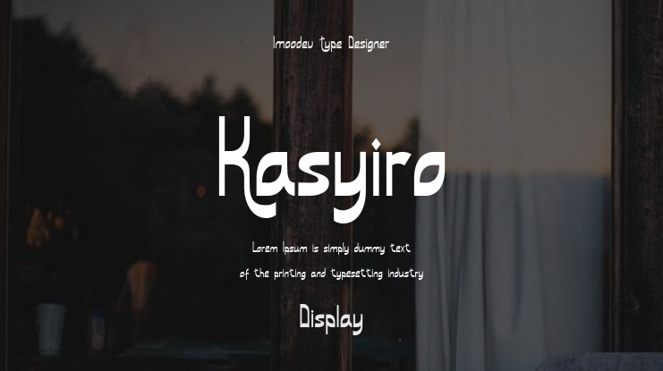 Kasyiro Font