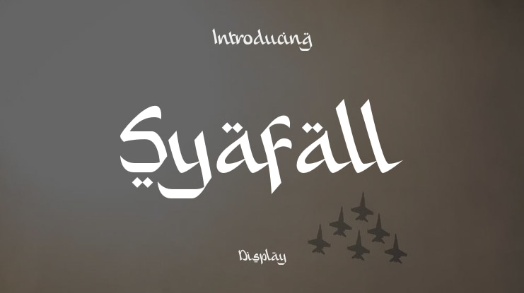 Syafall Font