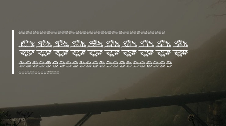 Wreathling Split Monogram Font