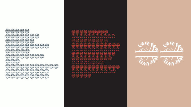 Wreathling Split Monogram Font