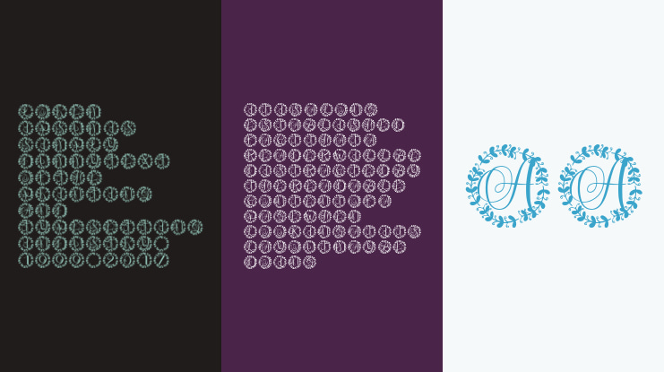 Wreathling Monogram Font