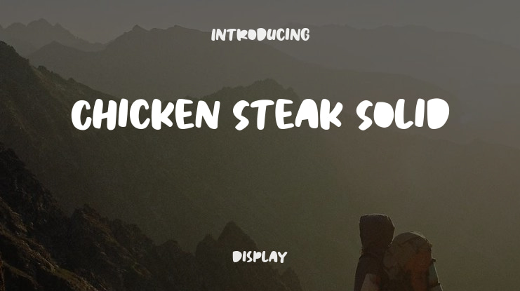Chicken Steak Solid Font Family
