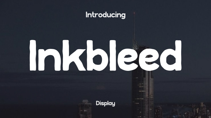 Inkbleed Font