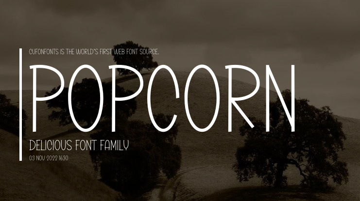 Popcorn Delicious Font
