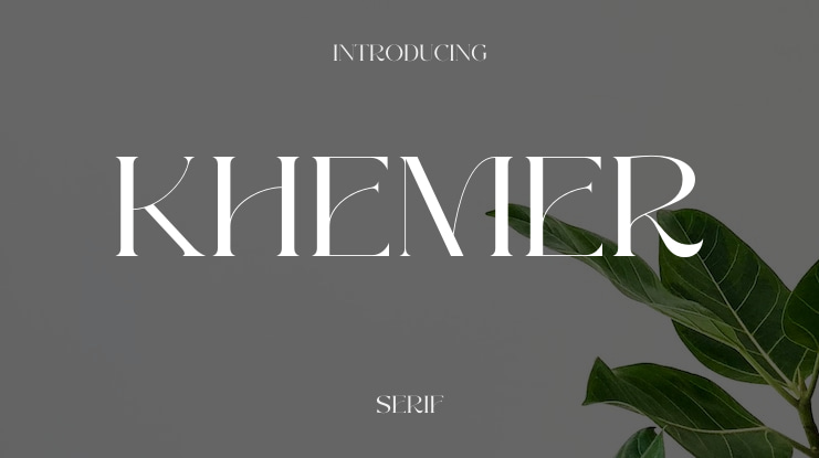 Khemer Font