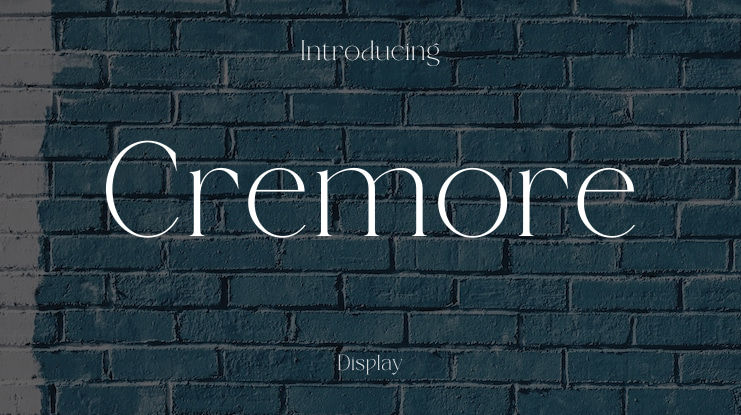 Cremore Font