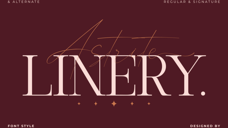 Astrite Linery Font