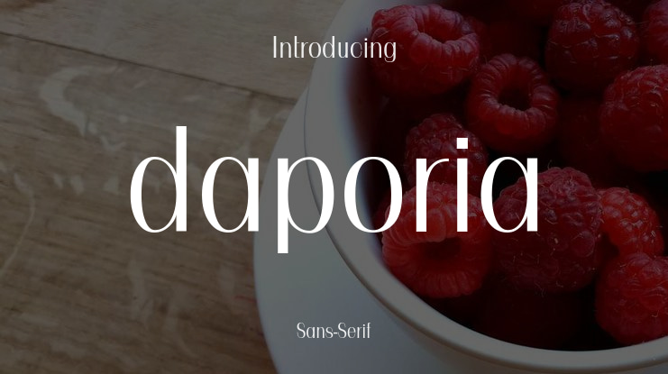 daporia Font Family