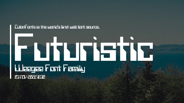 Futuristic Weegee Font Family