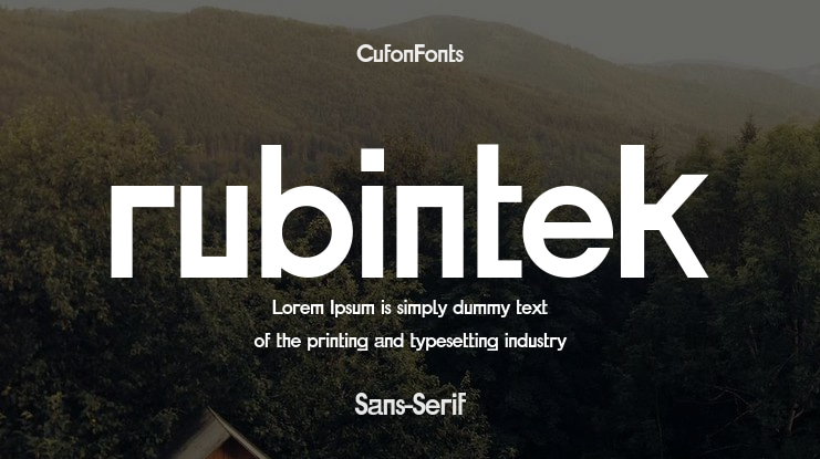 rubintek Font Family
