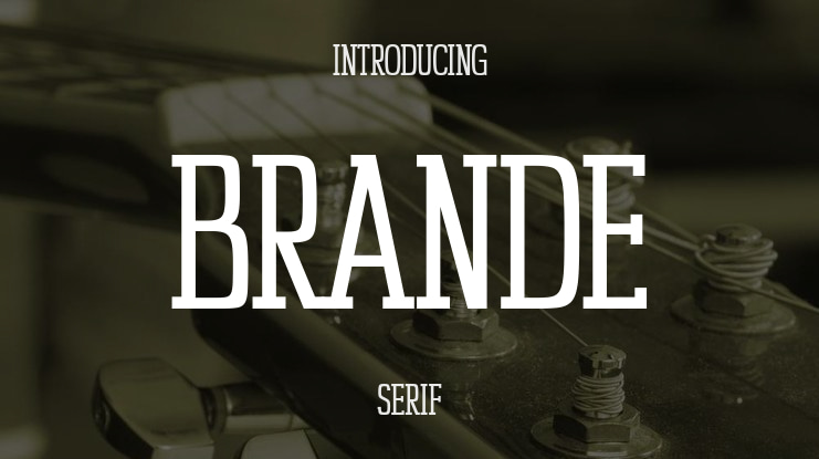 BRANDE Font Family