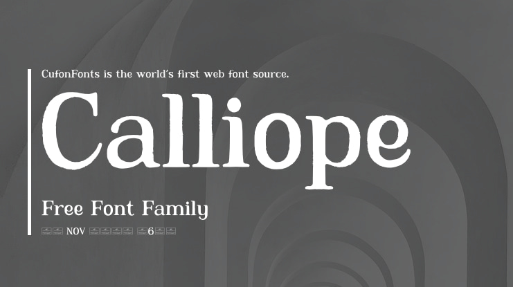 Calliope Free Font