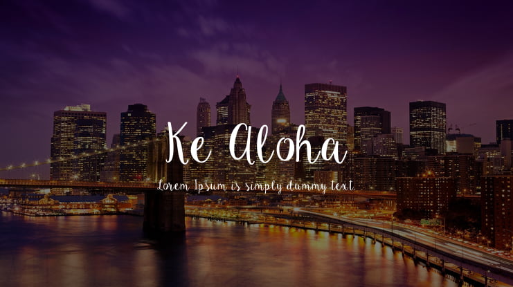Ke Aloha Font