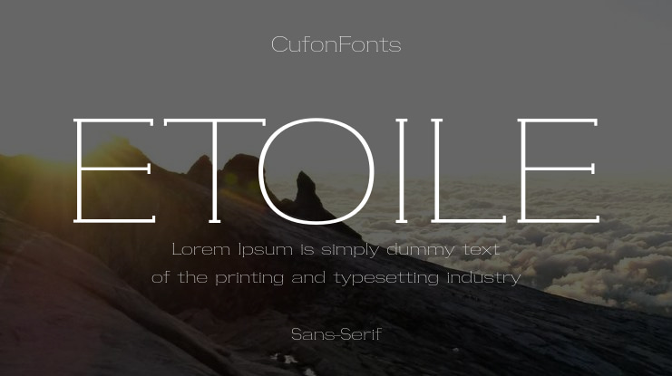 ETOILE Font Family