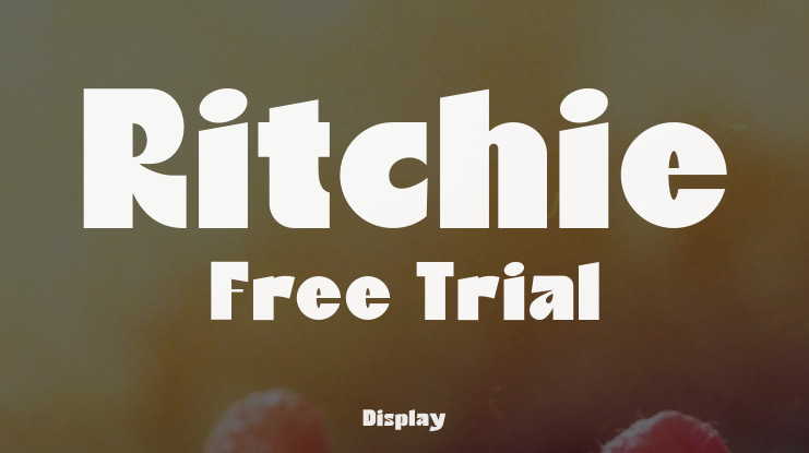 Ritchie Free Trial Font
