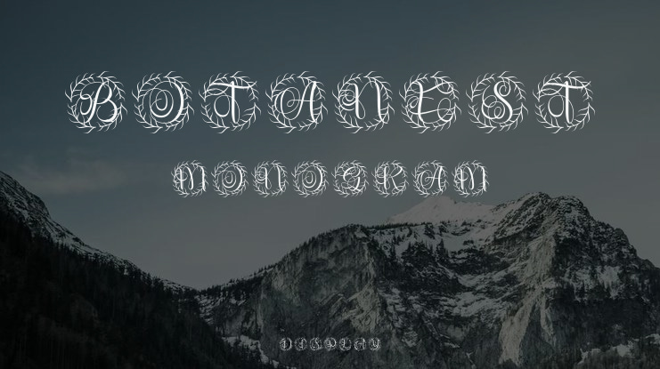 Botanest Monogram Font