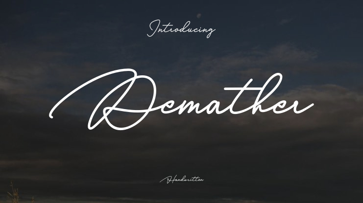 Demather Font