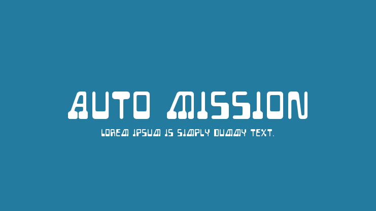 Auto Mission Font