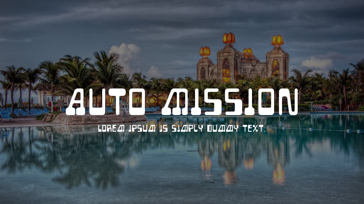 Auto Mission Font