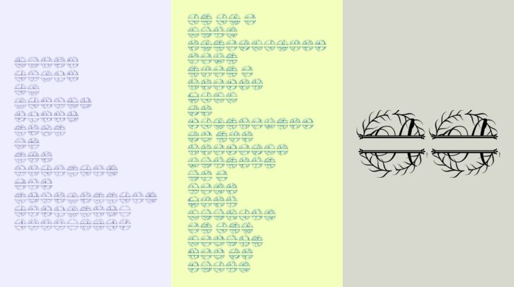 Botanest Split Monogram Font