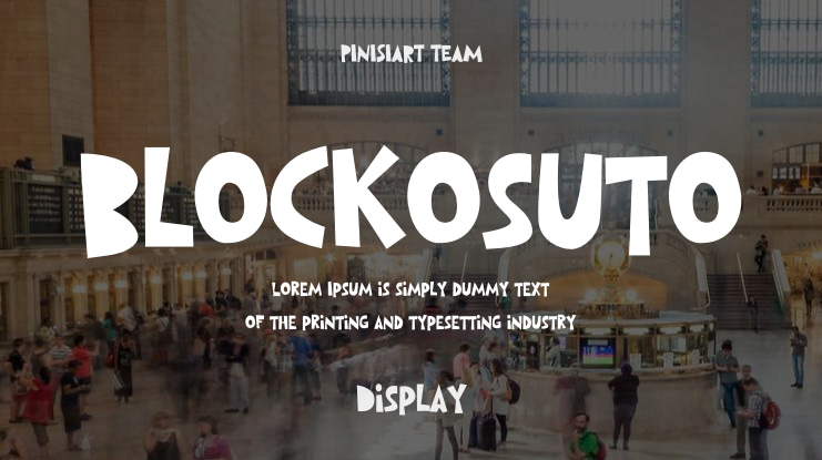 Blockosuto Font