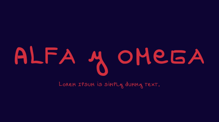Alfa y Omega Font