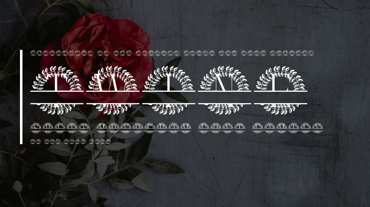 Twine Split Monogram Font