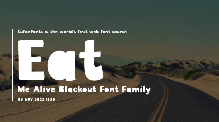 Eat Me Alive Blackout Font Family