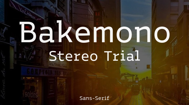 Bakemono Stereo Trial Font Family