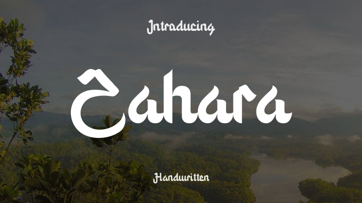 Zahara Font