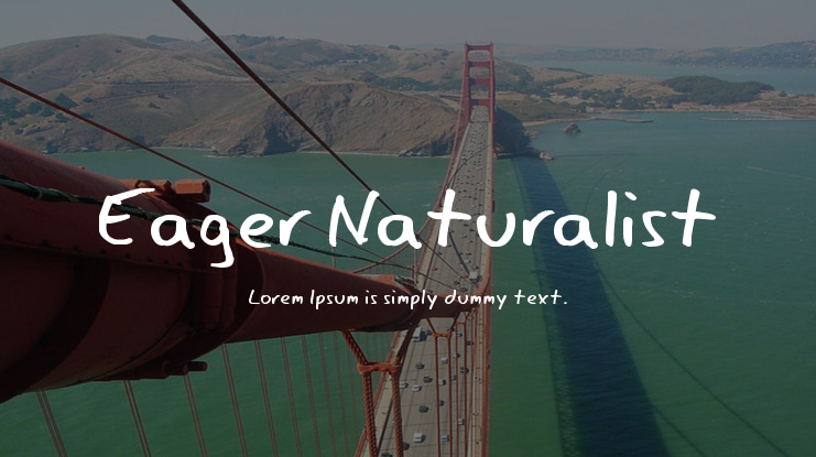 Eager Naturalist Font