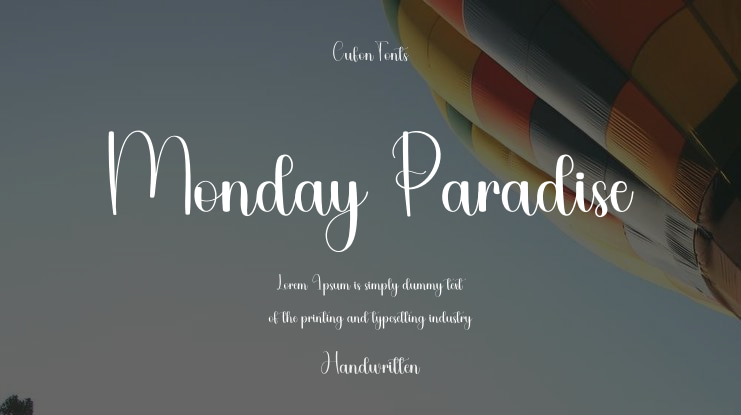 Monday Paradise Font