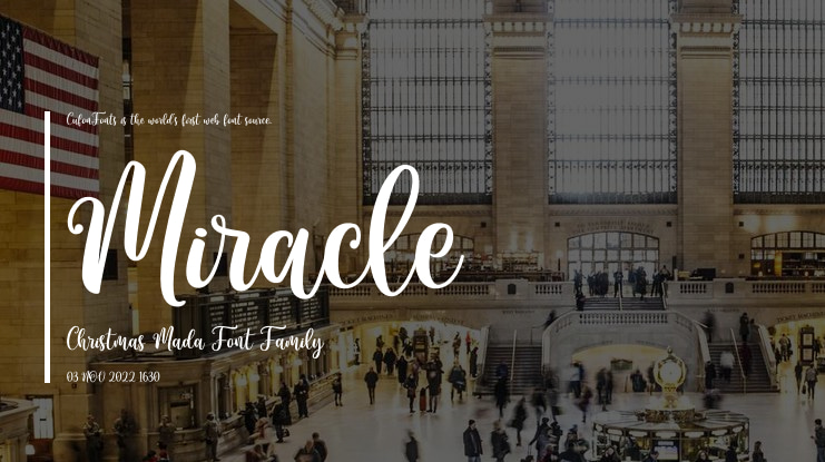 Miracle Christmas Mada Font