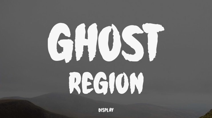 Ghost Region Font