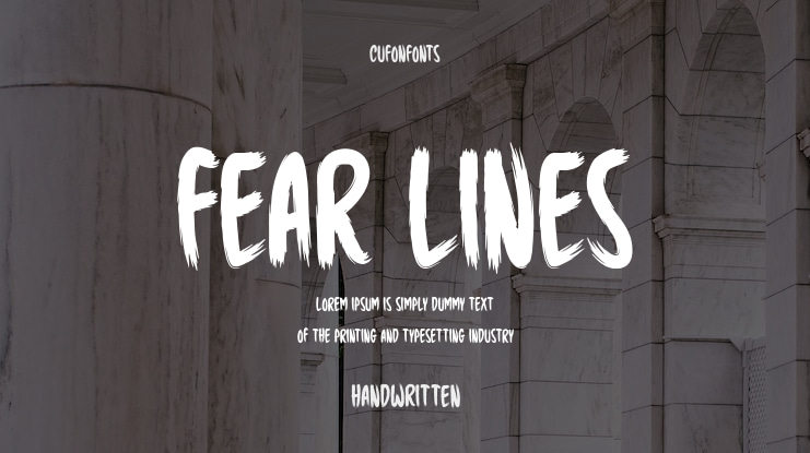 Fear Lines Font