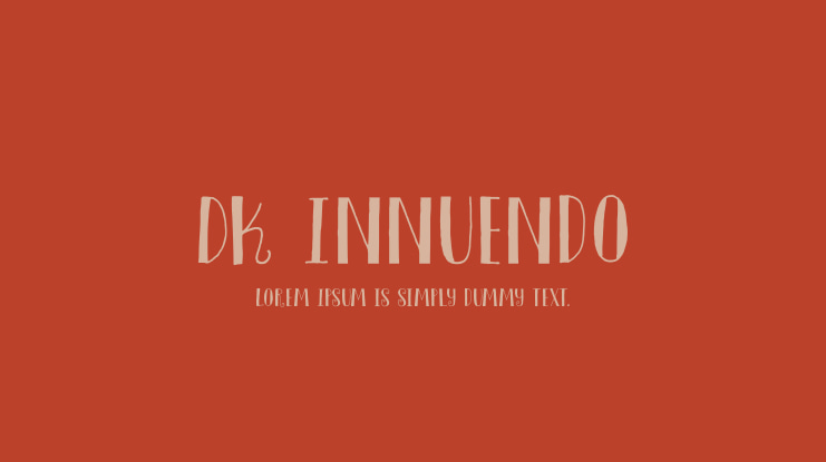 DK Innuendo Font